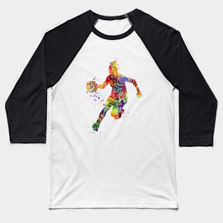 Basketball Girl Player Watercolor Sports Gift Baseball T-Shirt